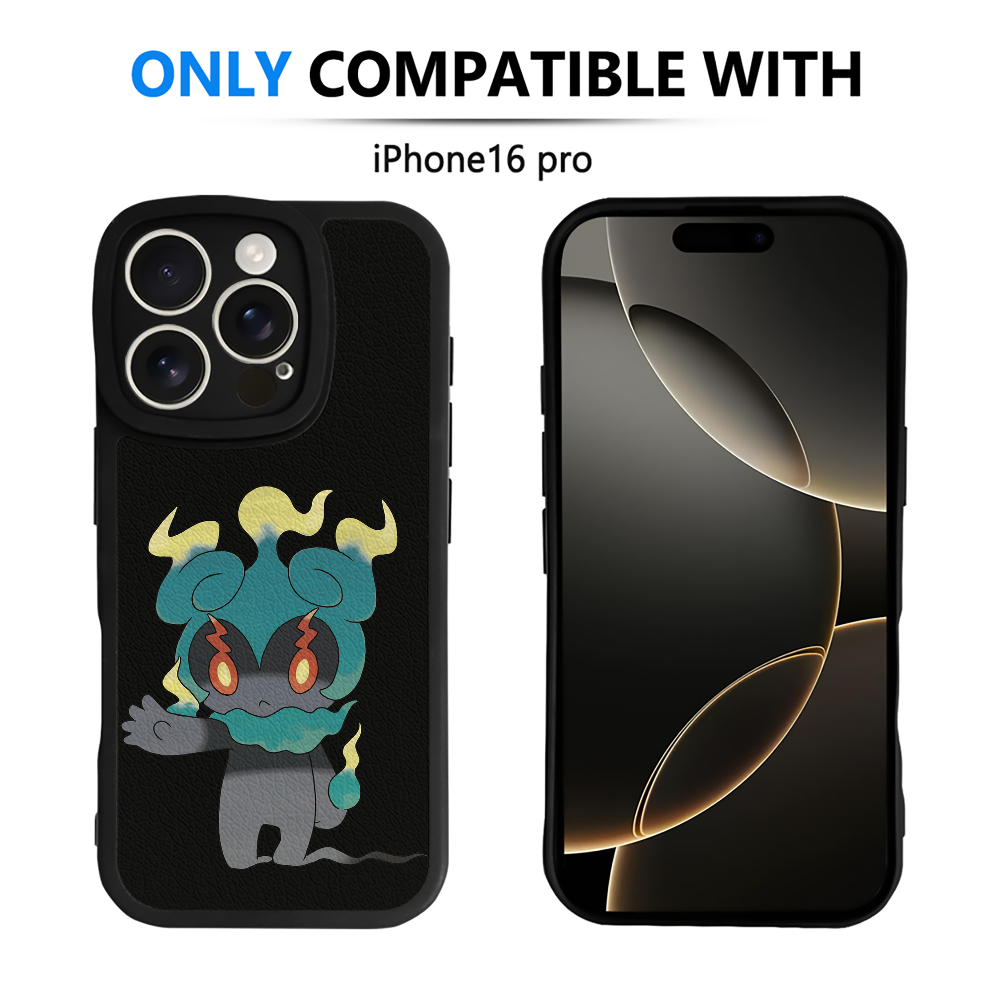 （画像用） ポケットモンスター Pokémon 【iPhone 16シリーズ対応】シリコンスマホケース（レザー調） 材質：シリコン